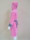 Халат жіночий довгий на блискавці з капюшоном Welsoft ніжно-рожевий, розмір М