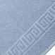 Рушник махровий бордюрний (сіро-блакитний), 50х90см