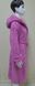 Халат жіночий довгий махровий з капюшоном Welsoft бузковий, розмір L