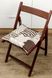 Подушка на стілець Печворк коричневий"Господиня", 40х40см