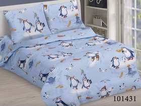 Комплект постільної білизни "Пінгвінчики Blue" без тканини-компаньйону, підлітковий 101431-040