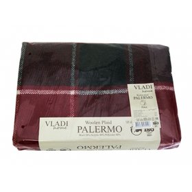 Плед Palermo бело-красно-чёрный, 140х200см 140х200