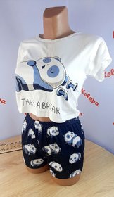 Пижама трикотажная "Сонные панды", размер S