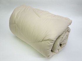 Одеяло Vladi стёганое ПЭ микрофибра силикон - барашек беж, 170х210см