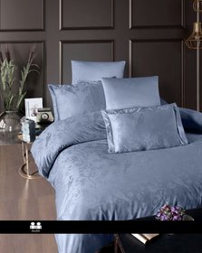 Комплект постельного белья Stesha Dusty Blue сатин жакард, евро