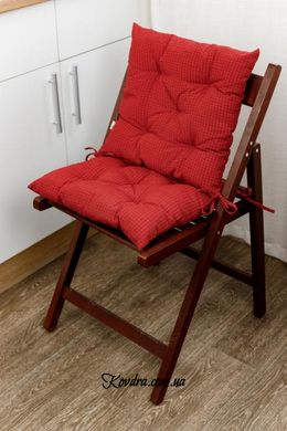 Подушка на стілець Merry Christmas червона, D-40 см