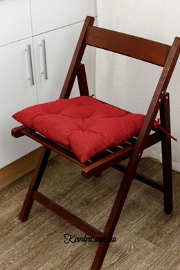 Подушка на стілець Merry Christmas червона, D-40 см