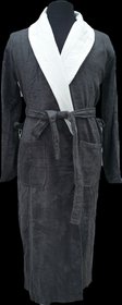 Халат мужской бамбуковый темно-серый, размер XL