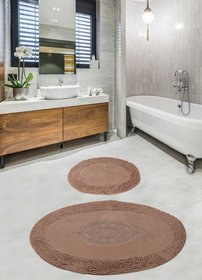 Набір килимків для ванної кімнати - Wazo Beige, 50х60см + 60х100см cb11007267