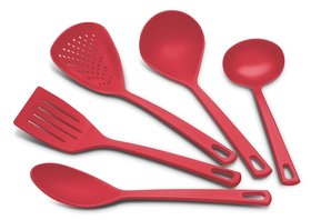 Набір кухонних аксесуарів Utilita, 5 предметів - червоний