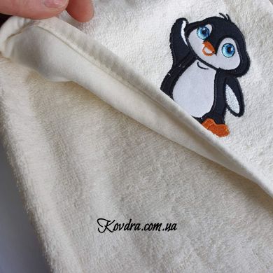 Полотенце-уголок "Пингвин" махра, 100х100 см