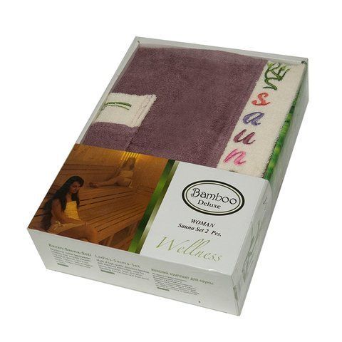 Набор для сауны женский Bamboo, plum (2ед.)