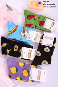 Шкарпетки "Фрукти" мікс кольорів, розмір 37-45