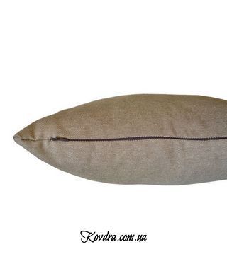 Подушка декоративна "Camel" зі шкіряним хлястиком, 45х45 см 14956