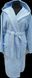 Підлітковий халат з капюшоном, блакитний rj15902.