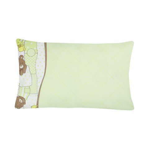 Наволочка бязева Home Line"Ведмежата" (гороховий) 40х60см
