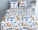 Комплект постельного белья "Кошачья Йога", евро двуспальный 101427