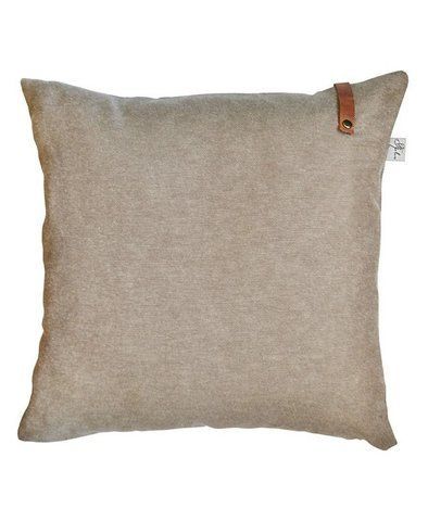 Подушка декоративна "Camel" зі шкіряним декором, 45х45 см 14950