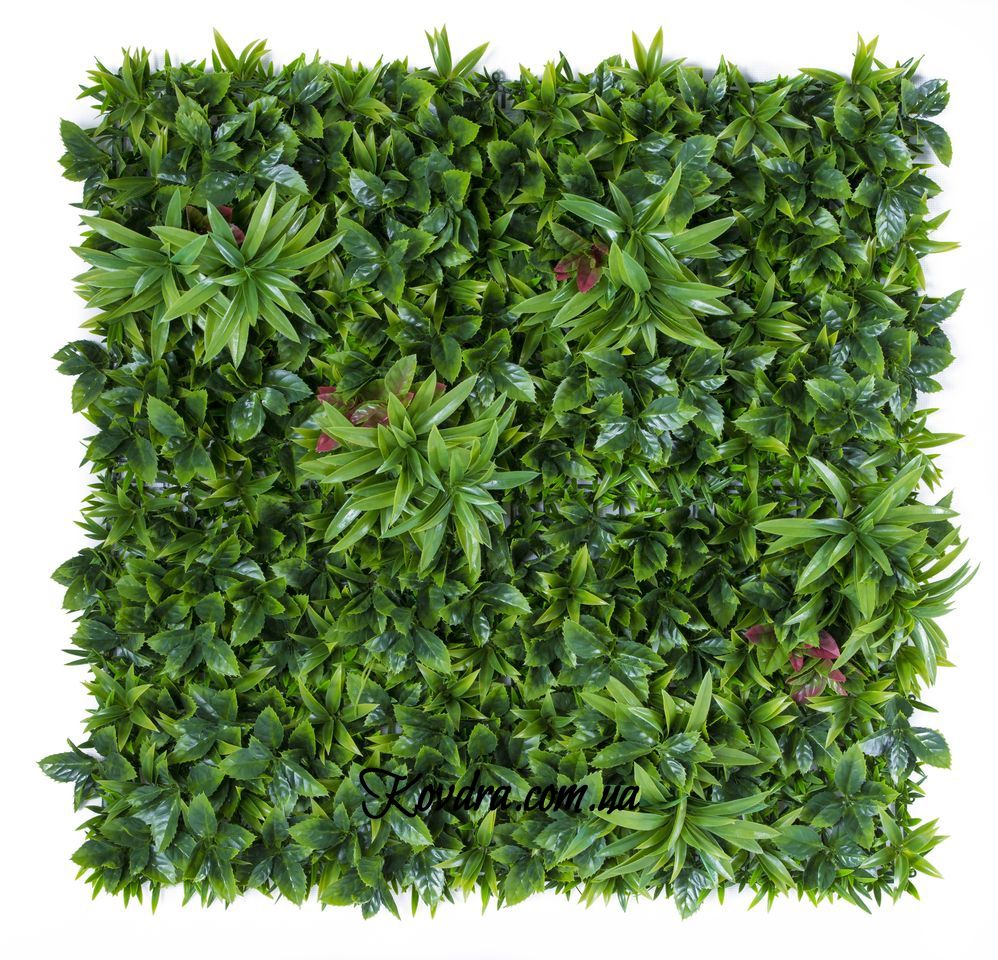 Декоративное зеленое покрытие "Самшит с цветком " GCK-11