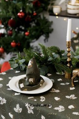 Серветка 35х45 см Шапочки на зеленому