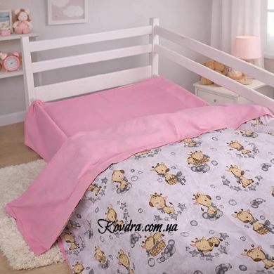 Комплект постільної білизни Бязь 17-0922 Tiny Giraffes gray, манеж