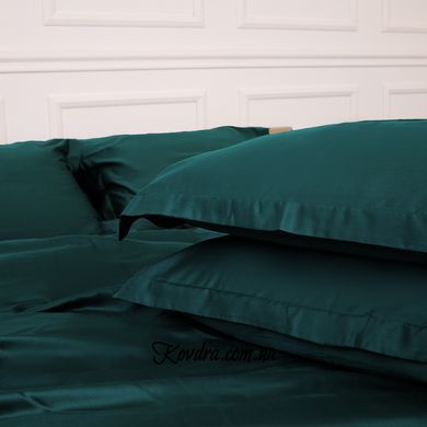 Комплект постільної білизни Imperial Tencel "№07" Emerald, сімейний