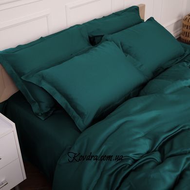 Комплект постільної білизни Imperial Tencel "№07" Emerald, сімейний