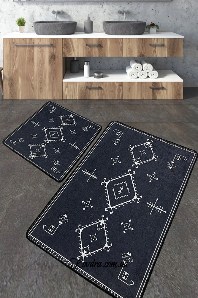 Набір килимків для ванної ANTIGUO FÜME, 60х100 см та 50х60 см