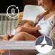 Подушка для вагітних і годування 30х190 см SeiDesign трикотаж гіпоалергенна, наволочка з бавовни на блискавці сіра, id8-36178*004