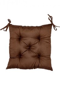 Подушка на стул Фибра коричневая, 40x40см