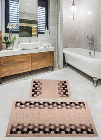 Набір килимків для ванної - Bouble Black, 50х60см + 60х100см cb11007232