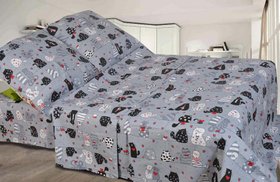 Комплект постельного белья "Мурр-котики", подростковый детский