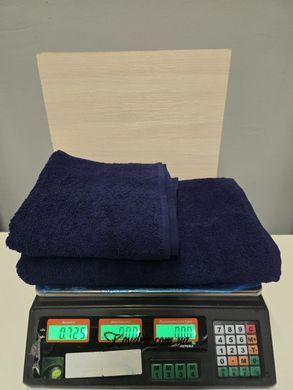 Рушник махровий M Zeron 50х90 см (1шт) 500г/м2, Туреччина, ТЕМНО-СИНІЙ rj20693