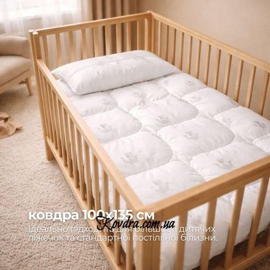 Ковдра дитяча у ліжечко 100х135 см Soft PAPAELLA штучний пух, гіпоалергенна, супер м'яка тепла id8-11863*001