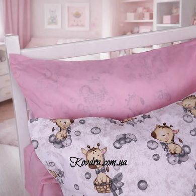 Комплект постельного белья Ranforce&nbsp;Elite 17-0922 Tiny Giraffes gray, манеж