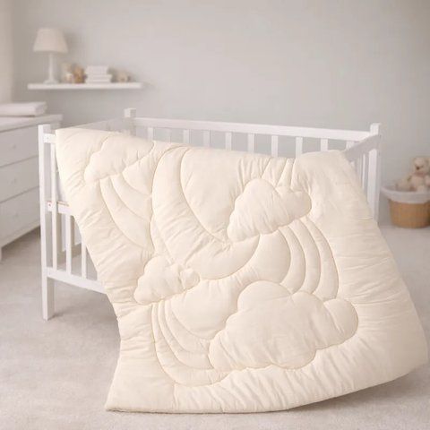 Ковдра шовкова MIRSON №0546 Sleepy Friends "Луна" Silk Kapok (мікросатин) демі, 110х140 см