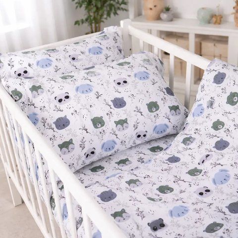 Наволочка MirSon Бязь 17-0933 Panda Friends, 40х60 см
