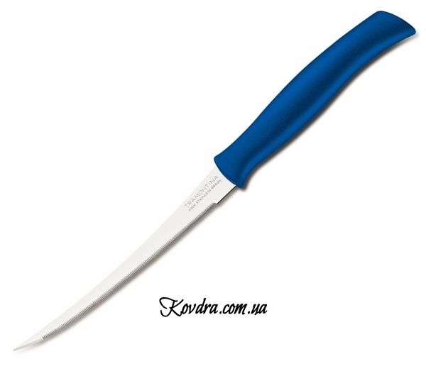 Нож для томатов Athus - синий, 127мм