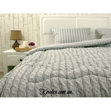 Зимова ковдра "Grey Braid",140х205 см