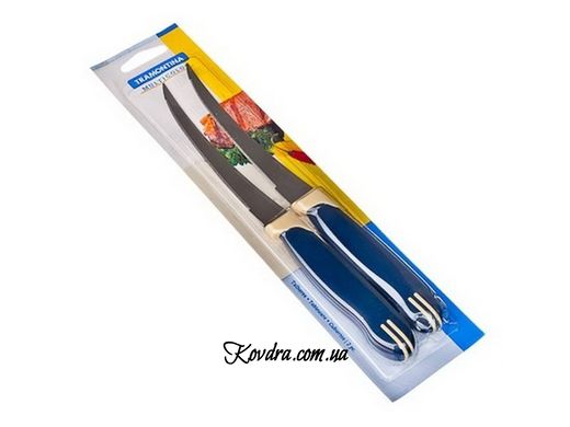 Набір кухонних ножів для томатів, Multicolor - 2 предмети (синій)