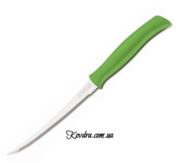 Нож для томатов Athus - зелёный, 127мм
