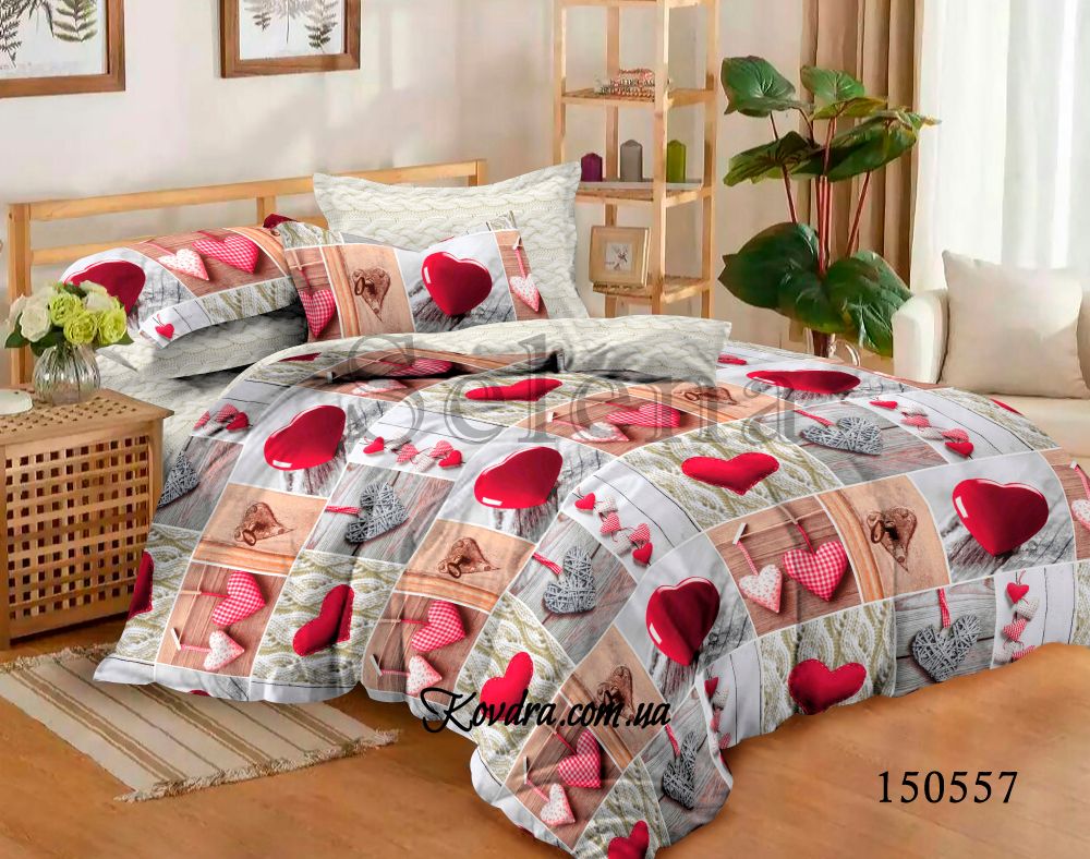 Комплект постельного белья "Романтик" без ткани-компаньона, двойной двуспальный