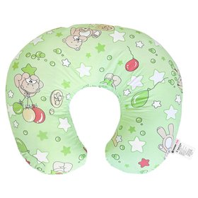 Наволочка на подушку для кормления BabyCare зеленая, 58x54x17