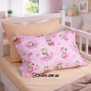 Комплект постельного белья Ranforce&nbsp;Elite 17-0923 Tiny Giraffes pink, манеж