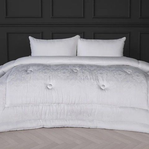 Ковдра MirSon №1582 Ferrero White Бавовна Демі, 110х140 см