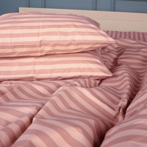Наволочка Бязь "17-0773 Nude stripes", 40х40 см