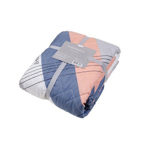 Покрывало стеганное микрофибра Home Line "Диагональ" белое, 210х220 см