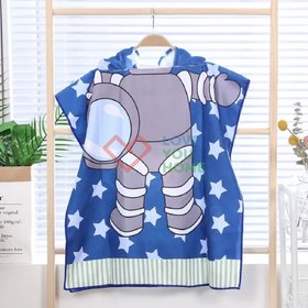 Детское банное полотенце с капюшоном "Космонавт"