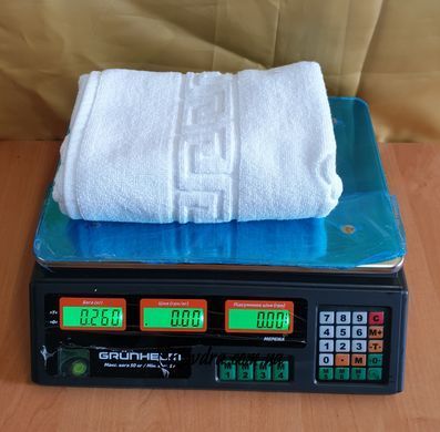 Полотенце для ног белое, 70х140 см