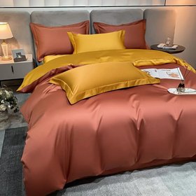 Комплект постельного белья "ДУЕТ GRAPE/GOLDEN Premium", евро двоспальный